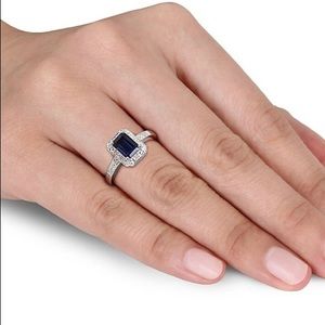 Concerto silver and diamond ring